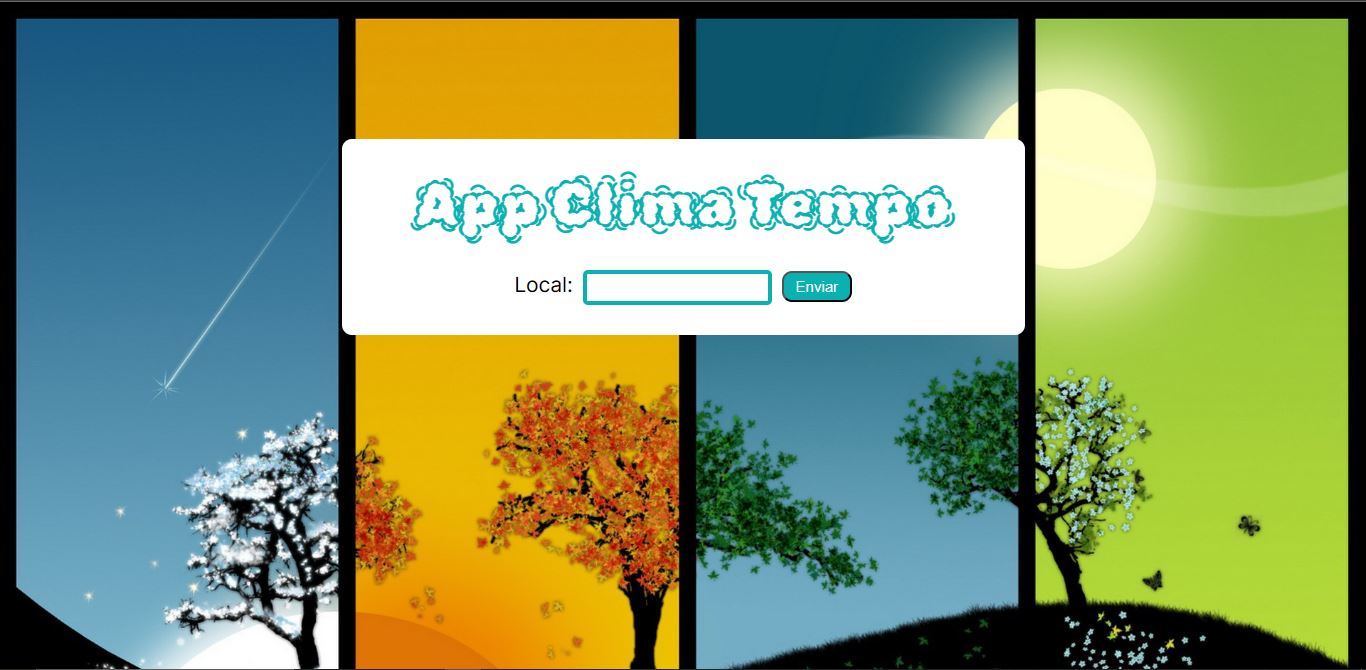 App Clima Tempo - React